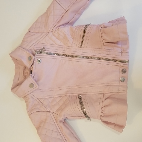 Urban Republic Light Pink Kids Moto Jacket - Picture 2 of 11